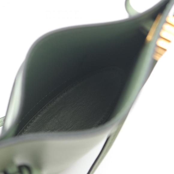 LOEWE Dice Pocket Shoulder Bag, Leather, Women's, Green - Picture 3 of 8